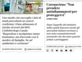 Antinfiammatori e la cura per il Covid19